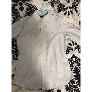 Polo Ralph Lauren cotton oxford striped shirt.